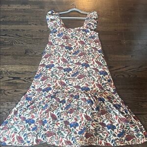 House of Harlow 1960 Printed Maxi Dress with Flutter Sleeves